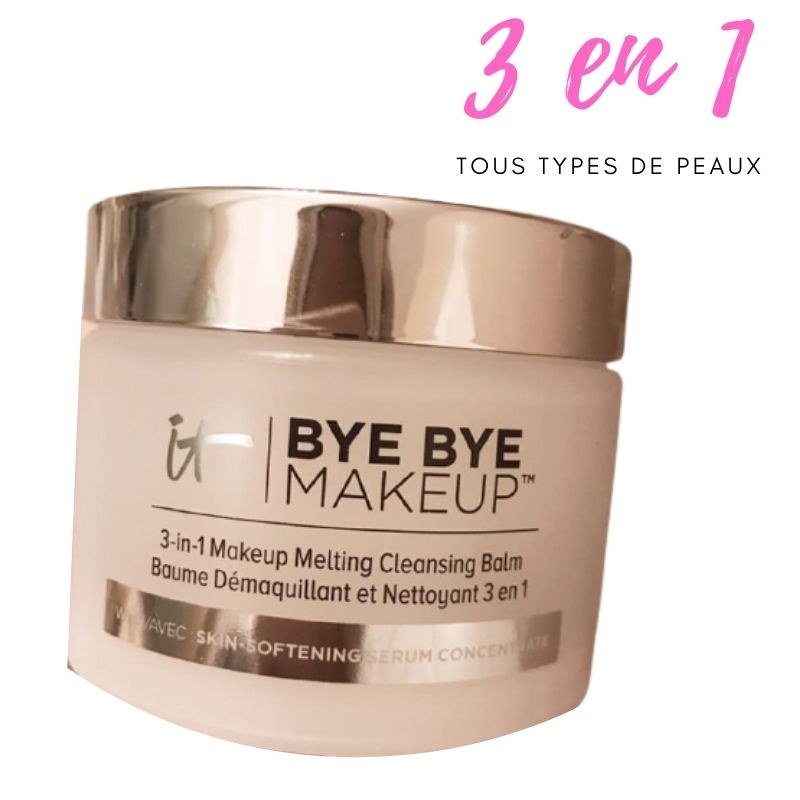 Baume Démaquillant Nettoyant Hydratant 3 en 1 Tous Types de Peaux