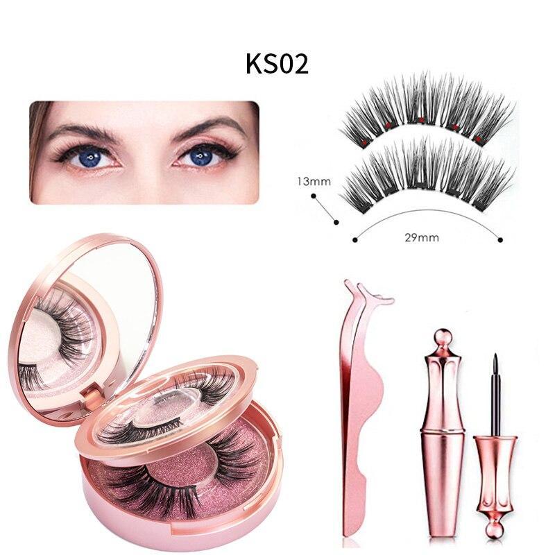 Faux Cils avec Eyeliner Magnétique Modèle KS02