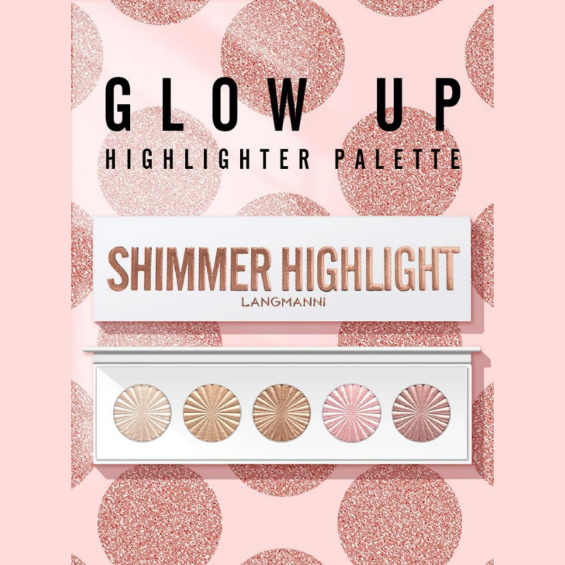 Palette SHIMMER HIGHLIGHT 5 Fards Highlighter Poudre
