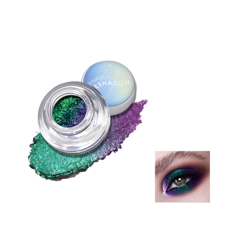 Fard à Paupières Gel Duochrome Multichrome Changeant  Caméléon Scintillant