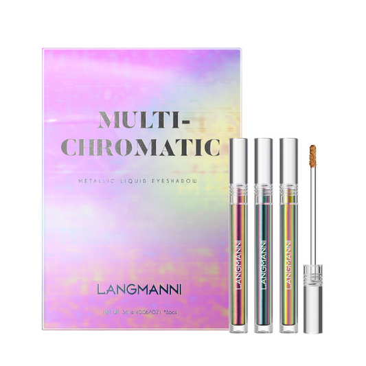 Coffret 3 Fards Liquides Duochrome Métallisés Caméléon Changeant Multichromatic