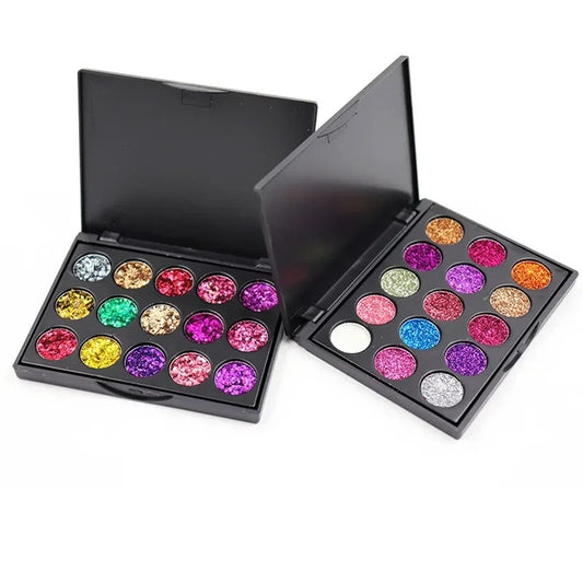 Palette Yeux Paillettes GLAMOROUS 15 Fards à Paupières