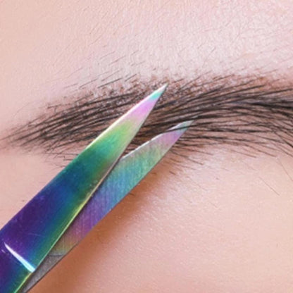 Ciseaux à Sourcils Arc en Ciel