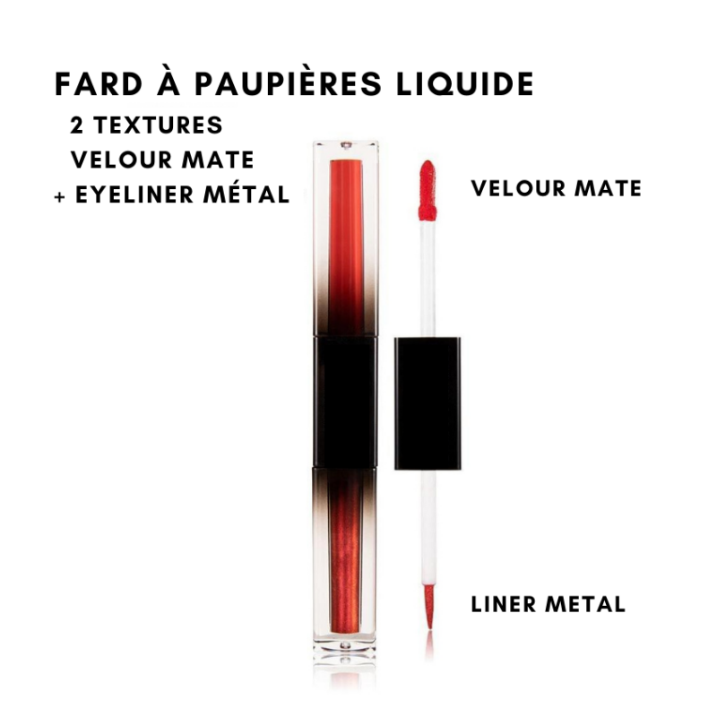 Fard Liquide Velour Mate et Liner Métal