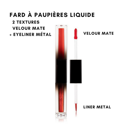 Fard Liquide Velour Mate et Liner Métal