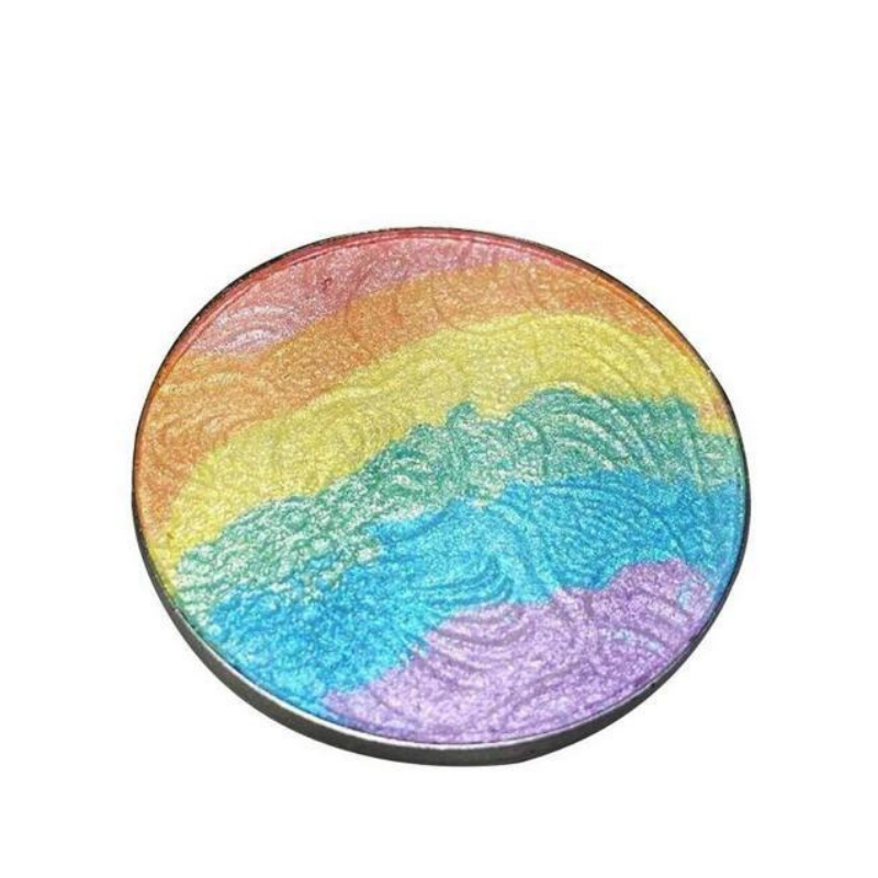 Fard Highlighter Poudre Compacte Multiusages Rainbow