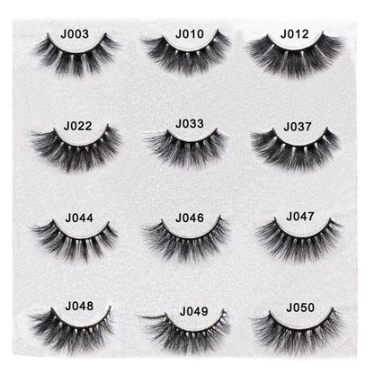 Faux Cils 3D Noir Naturels Balance