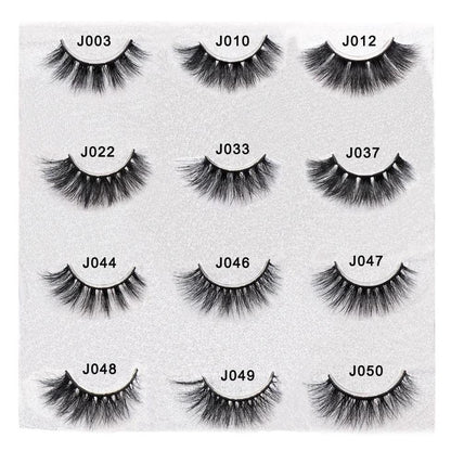 Faux Cils 3D Noir Naturels Verseau