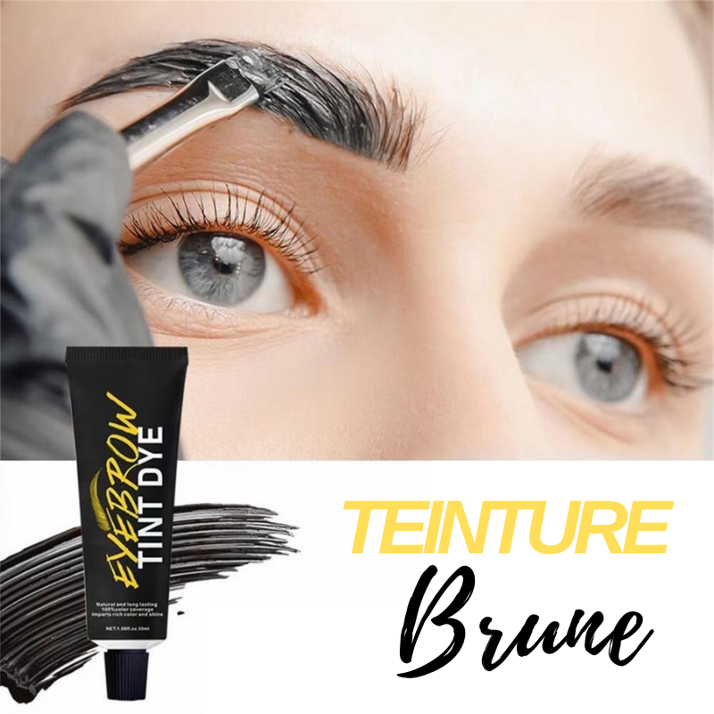 kit coloration teinture sourcils brune