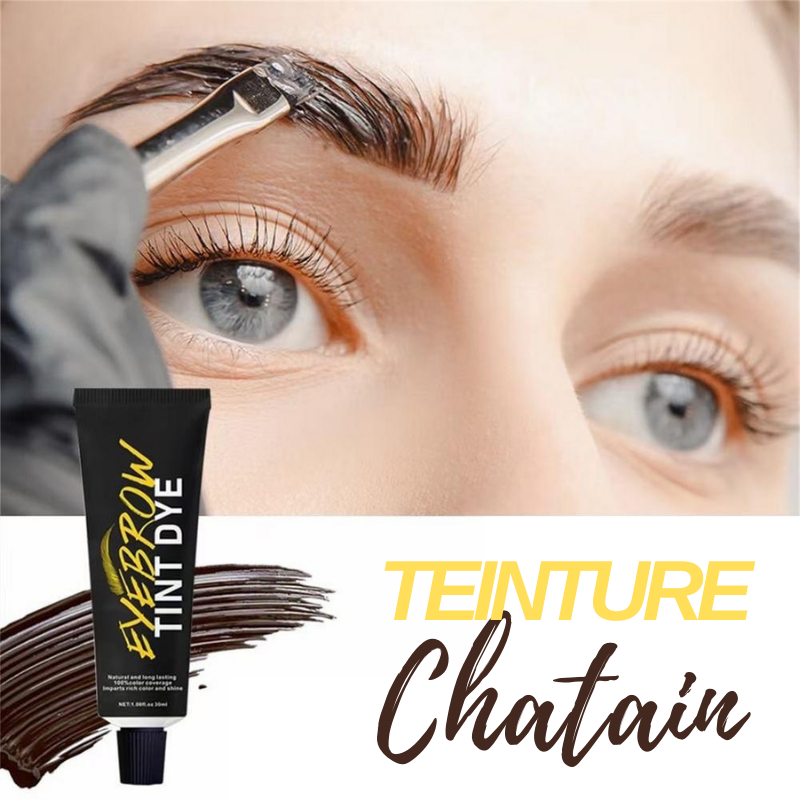 kit coloration teinture sourcils chatain