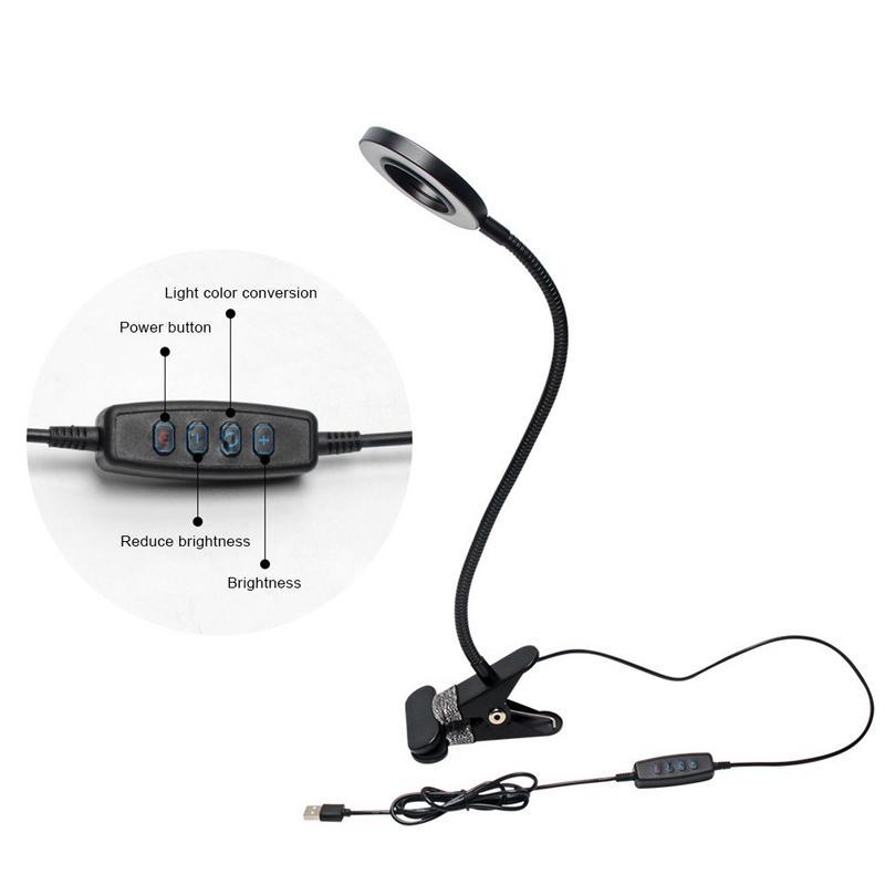 Lampe pour Maquillage avec Bouton Télécommande Teinte et Puissance Lumière