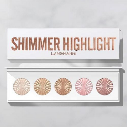 Palette SHIMMER HIGHLIGHT 5 Fards Highlighter Poudre