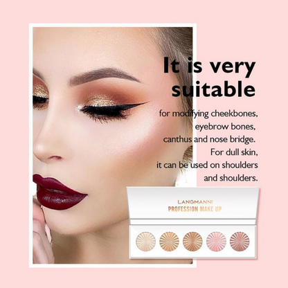 Palette SHIMMER HIGHLIGHT 5 Fards Highlighter Poudre