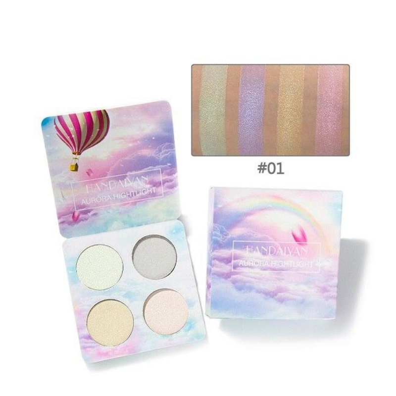 4 Fards à Paupières Highlighter Pastel
