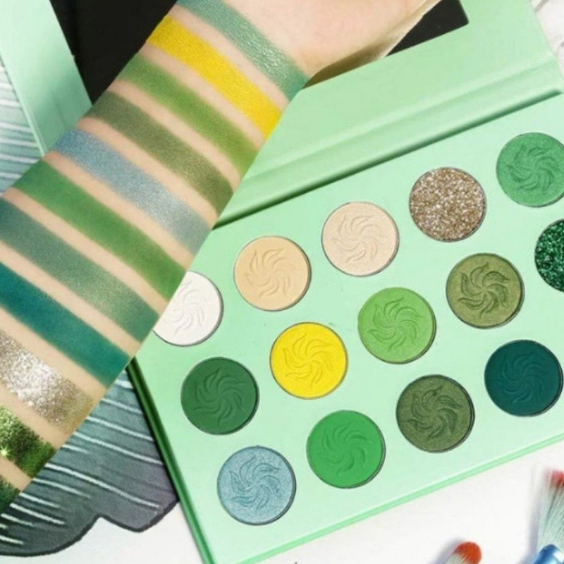 Palette Yeux 15 Fards à Paupières Peps Eden Swatch Test