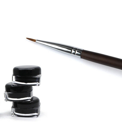 Pinceau Droit Fin pour Eyeliner Gel